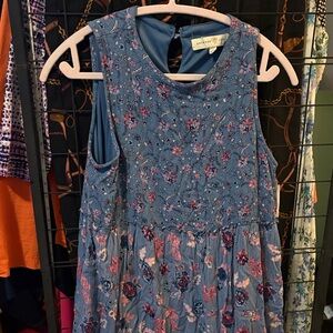 Penelope rose Blue Floral Dress